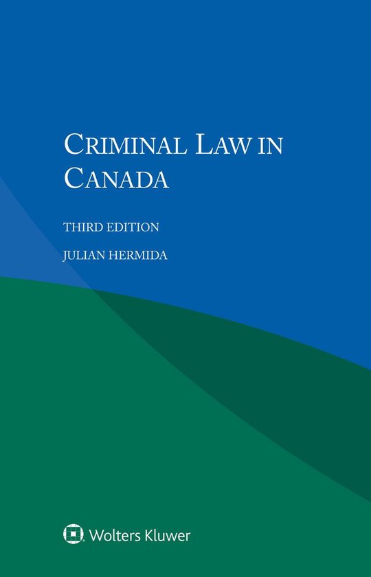 Criminal Law in Canada - cover