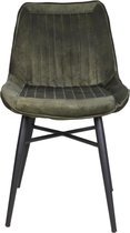 Eetkamerstoel Houston - 51x58x90 - Jungle groen - Velours