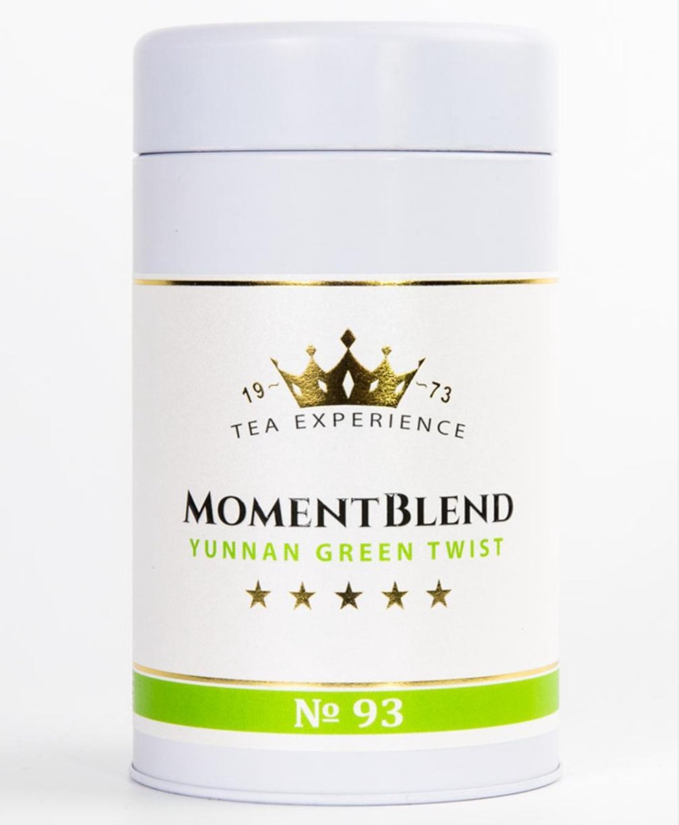 MomentBlend YUNNAN GREEN TWIST - Groene Thee - Luxe Pure Thee Blends - 125 gram losse thee
