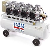 HBM 120 Liter Professionele LOW NOISE Compressor - 500 LPM - 68DB