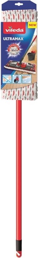 Vileda ultramax Flat MOP avec perche télescopique Sols propres - mains sèches