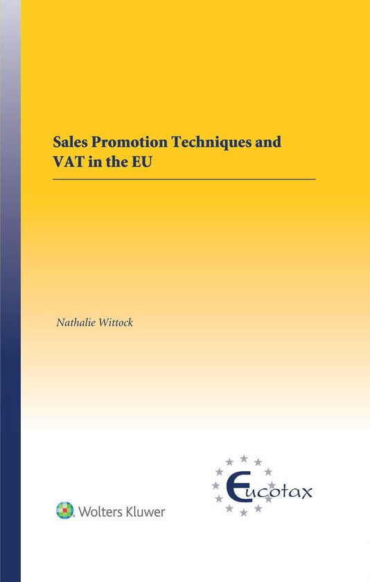 EUCOTAX Series on European Taxation - Sales Promotion Techni ... - cover