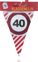 3BMT® Vlaggenlijn verjaardag 40 jaar - 3 meter