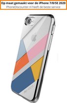 apple iphone 7 beschermhoes | iPhone 7 A1660 blokken case | iPhone 7 beschermende hoes zilver | hoesje iphone 7 apple | iPhone 7 hoes cover hoesje