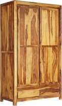 Medina Kledingkast 110x55x190 cm massief sheeshamhout
