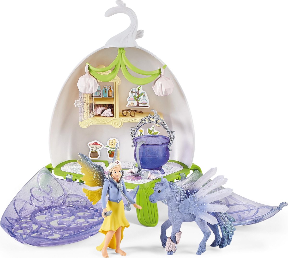 Afbeelding van product Schleich Bayala Speelfigurenset - Magische Dierenarts Blossom - Kinderspeelgoed voor Jongens en Meisjes - 5 tot 12 jaar - 14 Onderdelen - 42523