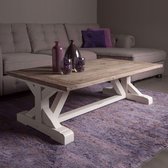 Tower Living Palermo Salontafel 140 cm Wit Grenenhout