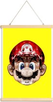 JUNIQE - Posterhanger Super Plombier -40x60 /Geel