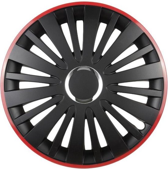 Wieldoppen set SPARCO TORINO - TREVISO zilver-zwart logo 16 inch