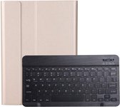 Luxe Smart Tablet Keyboard Case Rose Goud - Tablethoes Voor Apple iPad 10.2 (2020) - Inclusief Tablet Toetsenbord - Flip Stand Sleeve