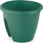 Balkonbloembak Emerald groen 7.5L aanpasbaar 30x30x25 met drainage bloempot