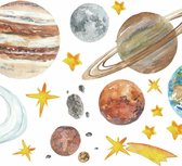 Roommates Muursticker Planets 19,5 X 31,8 Cm Vinyl 26-delig