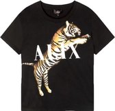 Alix the label Tijger Shirt Zwart  Dames maat S