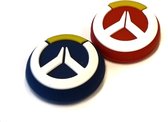 Thumb Grips | Thumb Sticks | Gaming Thumbsticks | Geschikt voor Playstation PS5 PS4 PS3 & Xbox X S One 360 | 1 Set = 2 Thumbgrips | Blauw/Rood met Wit/Geel
