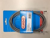 Koppeling/rem kabel uni.2nippels 2m zilv