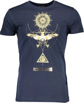 Roberto Cavalli T-shirt Blauw 2XL Heren