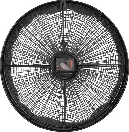 Klok Ronde PTMD Della - 38,5 x 4 x 38,5 cm - Métal - Zwart