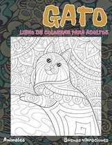 Libro de colorear para adultos - Buenas vibraciones - Animales - Gato