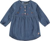 Babyface Dress Meisjes Jurk - Mid Blue Denim - Maat 116