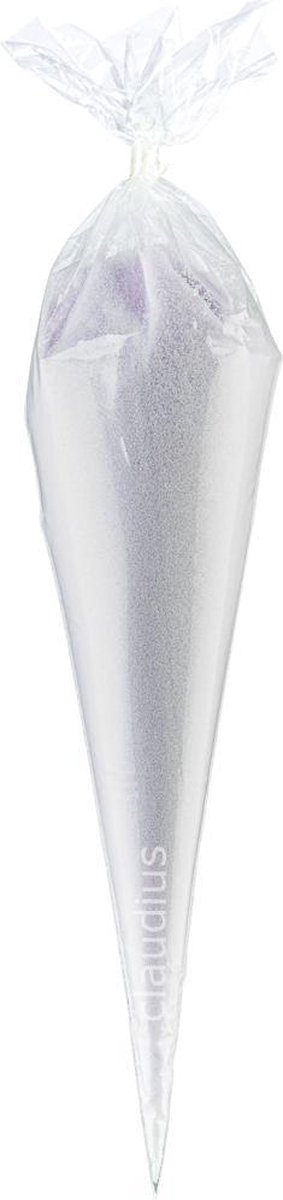 Goedkoopste Scrubzout Lavendel - 500 gram in puntzak transparant - set van 6 stuks - Hydraterende Lichaamsscrub