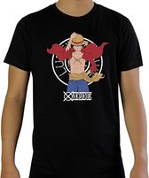 One Piece - Luffy T-Shirt Black (Maat L)