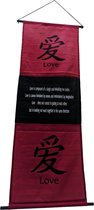 Tekst op doek liefde – Banner 135 cm met Love quote | Inspiring Minds
