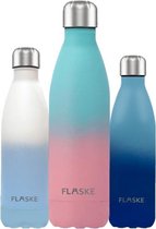 FLASKE Gradient Spring - RVS Drinkfles van 750ML- Geschikt als waterfles, thermosfles en thermoskan