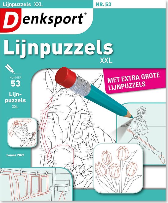 Denksport puzzelboek Lijnpuzzels XXL editie 53 | bol.com