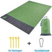 Picknickkleed – Opvouwbaar Picknickdeken – Strandlaken – Pocket Size - Picknickkleed Waterdicht – Waterafstotend kleed – Picknicken / Strand - Laken - Groen 200x145 cm