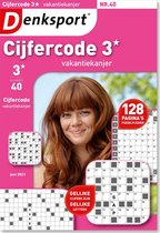 Denksport puzzelboek Cijfercode 3* vakantiekanjer editie 40