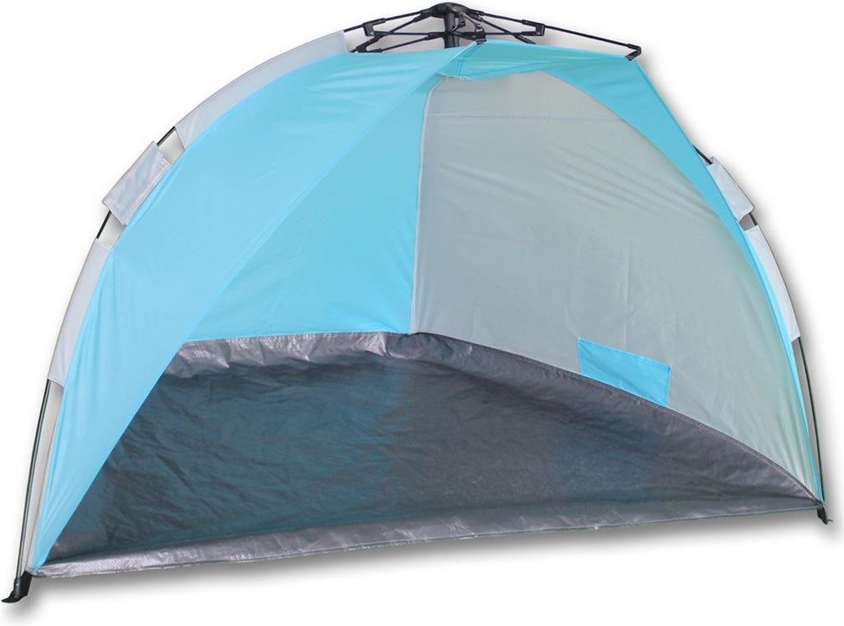 Bol.com Summertime Beachshelter Automatic Strandtent 260 X 110 X 100 Cm Blauw aanbieding