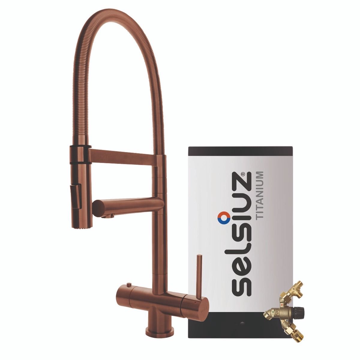 Selsiuz XL Copper / Koper met TITANIUM Combi (Extra) boiler