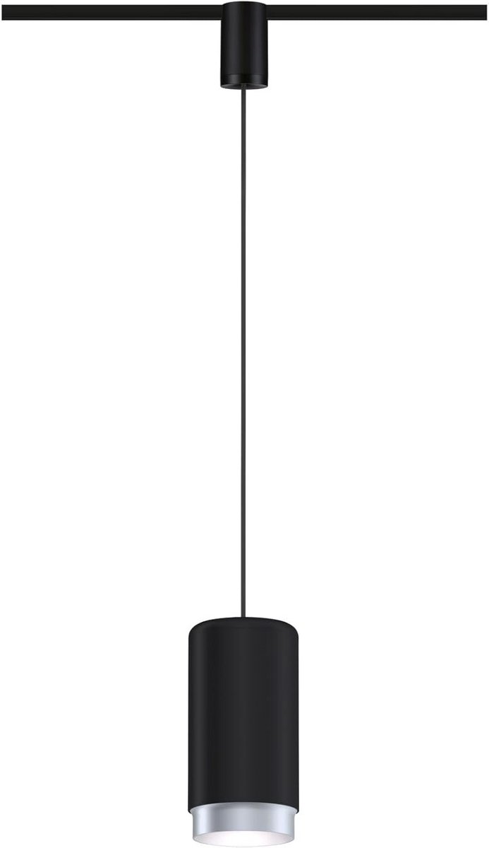 Zwarte Pendel Hanglamp voor URail Systeem - E27 Fitting, Max 50W