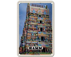 Blechschild Städte Hamm Siri-Kamadchi-Ampal-Tempel 12x18cm Schild