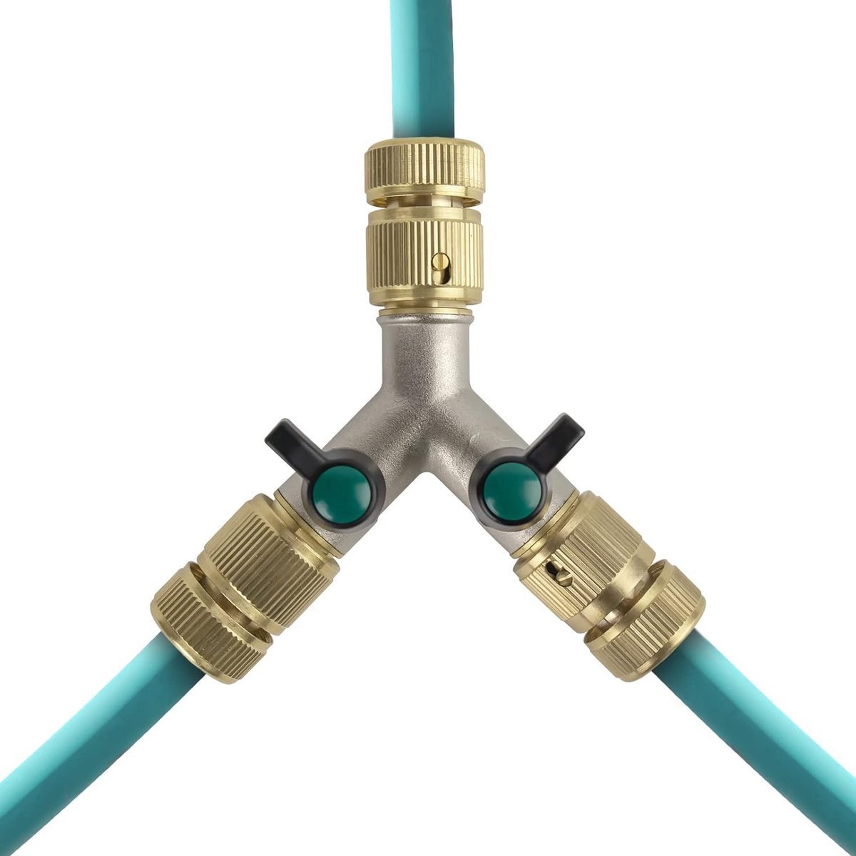Stunq® 2-weg splitter met 3 x 1/2 inch connector voor slangkoppelingen Stekkersysteem slangaansluiting