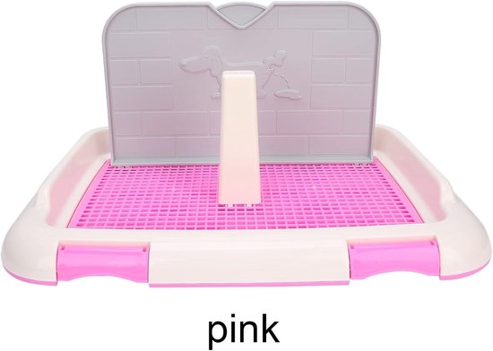 Indoor-Hundetoilette aus Kunststoff für Welpen, tragbare Hundetoilette mit Zaun
