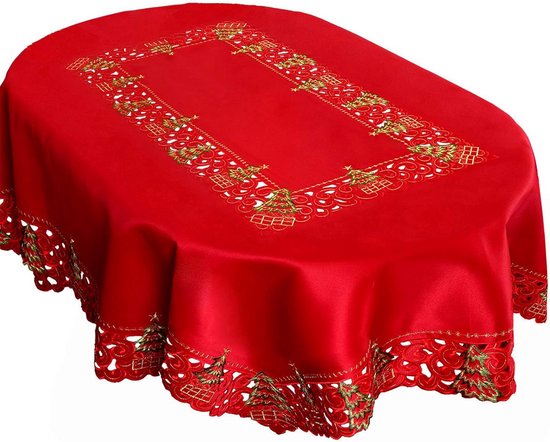 URROMA Rond linnen kleedje, 24 x 24 inch wit tafelkleed met URROMA Rond linnen kleedje, 24 x 24 inch wit tafelkleed met