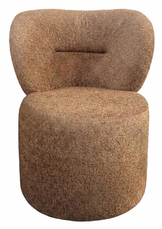 Foto: De groen home poef 80x50x45 cm comfortabele poef met omhullende rugleuning bruin zitzakstoel