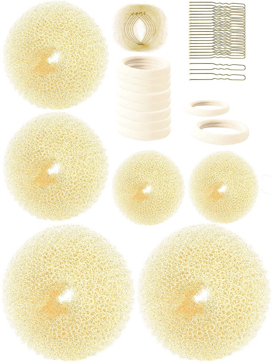 Haaraccessoires - Haarstylingset voor dames - Haarstylingtools - Vlechtset - 41 stuks - Goud