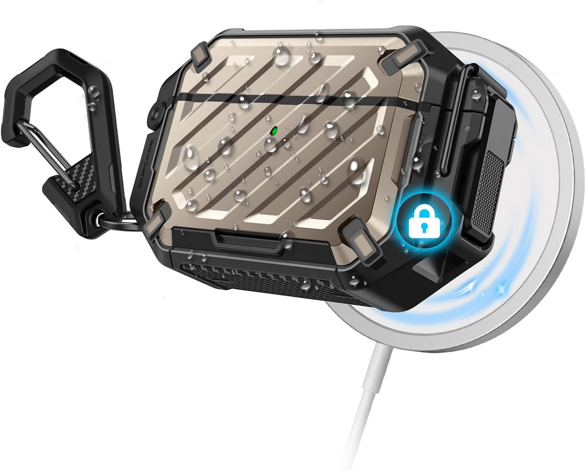 AirPods Pro 3 (2025) Hoesje met Karabijnhaak - IP68 Waterdicht & Valbestendig