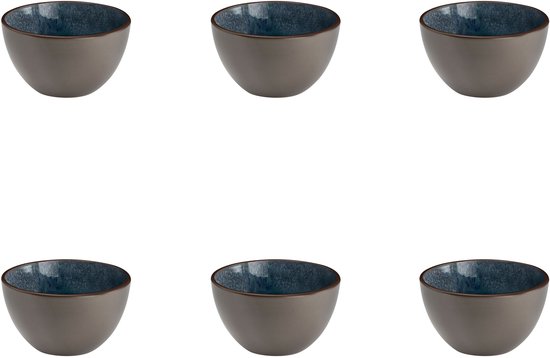 Médard de Noblat - Feeling Indigo - Kom 13 cm - 6 pièces