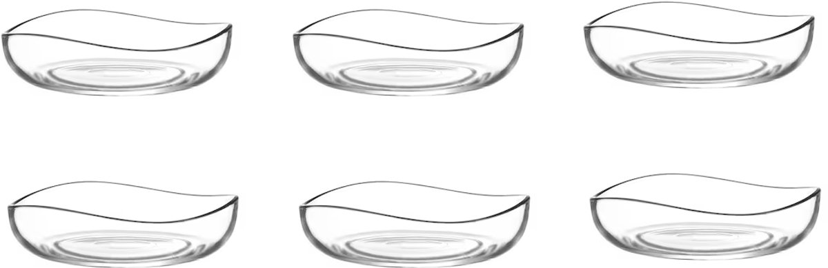 Set van 6 ijscoupes/ijsbeker/dessertkommen/schaaltjes - LAV - 31cl