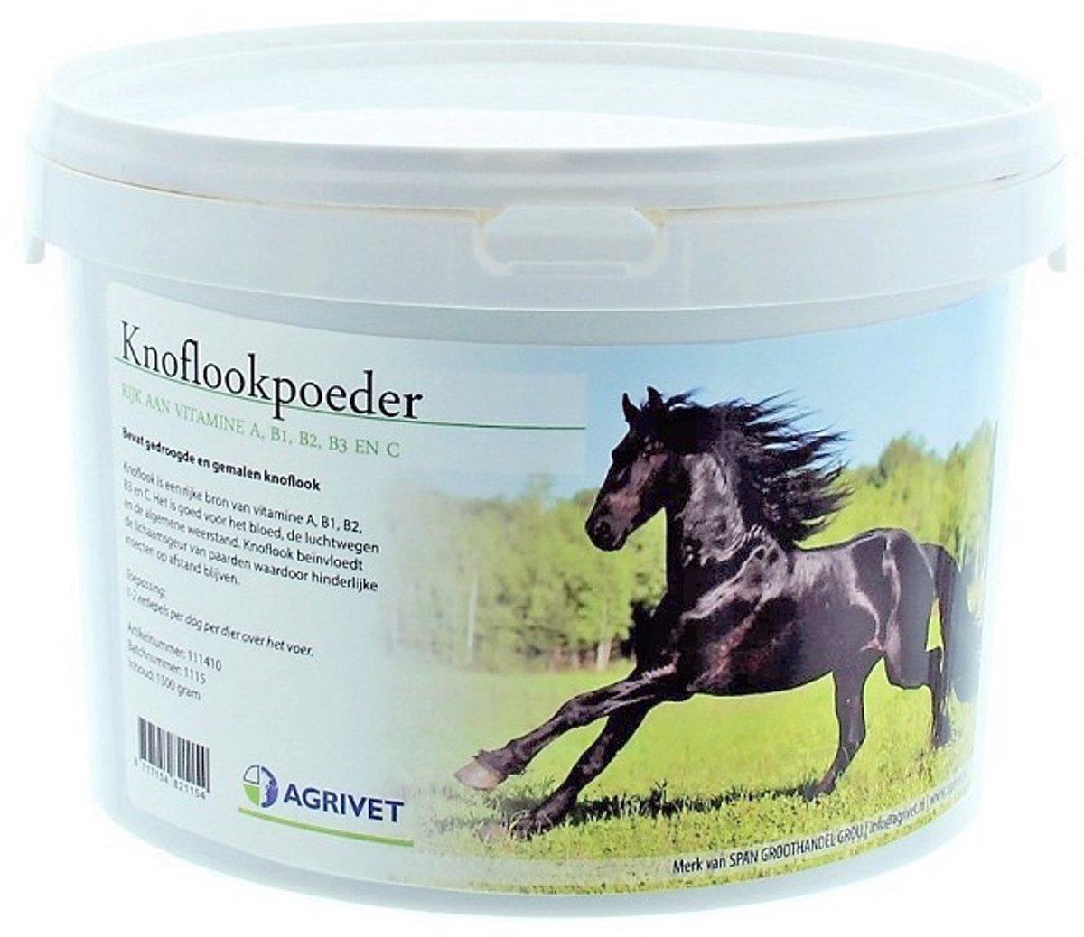 Agrivet Knoflookpoeder 1500gr