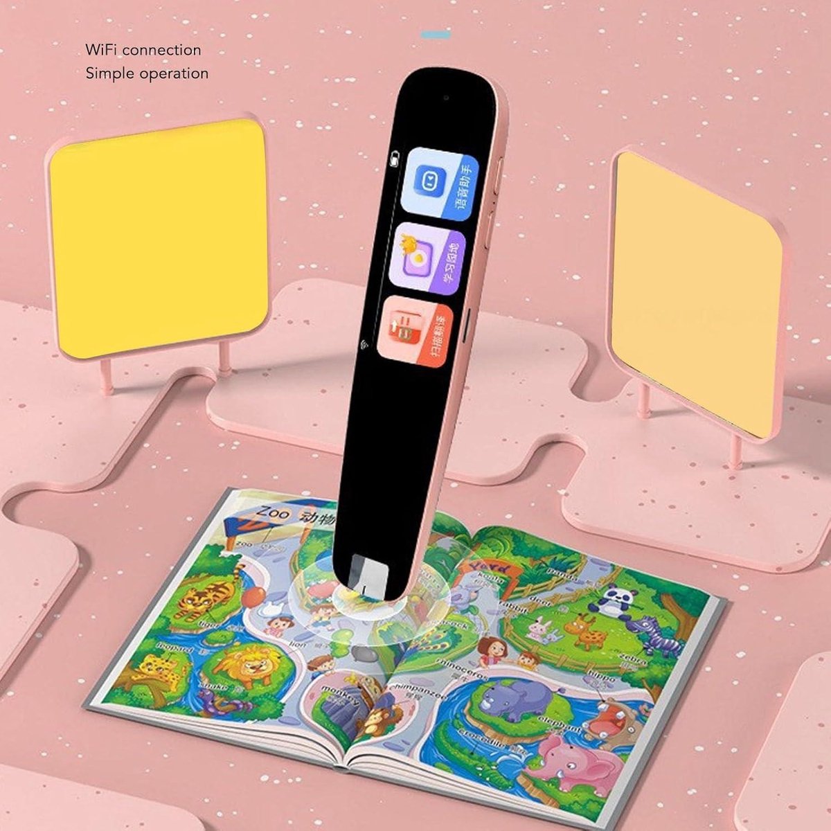 Penscanner tekstlezer met Wifi en LCD-touchscreen - afbeelding 2