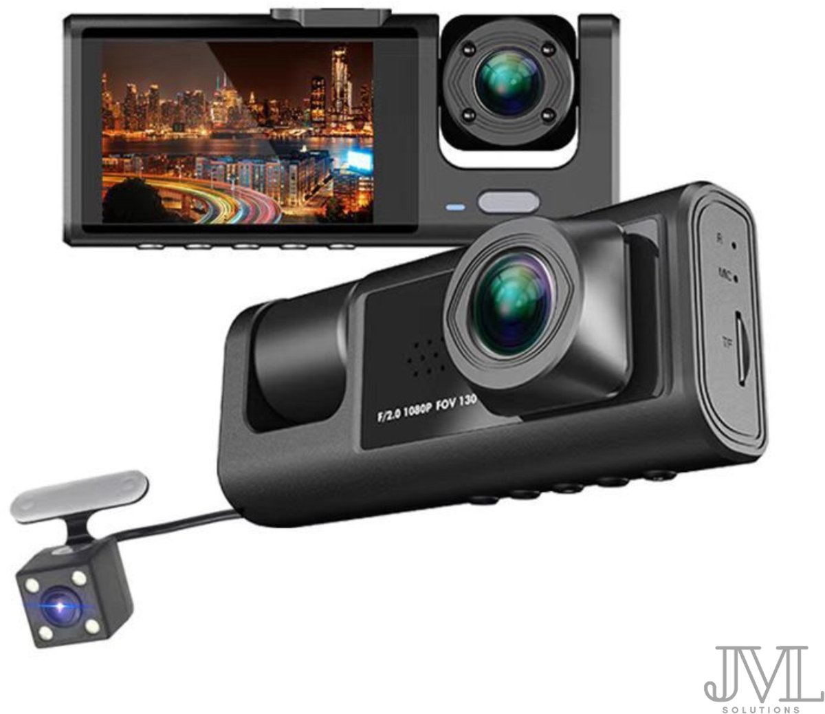JML Dashcam V3 – Dashcam voor auto - Voor-Achter- en Binnencamera – 2K QHD – Nachtzicht – Parkeerbeveiliging – Loop recording – foto 8