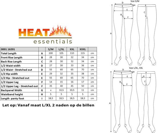 Collant Polaire Heat Essentials - Zwart Nude - Taille L/XL - Collant Thermo Couleur Peau - Anti Échelle - Legging Polaire Femme