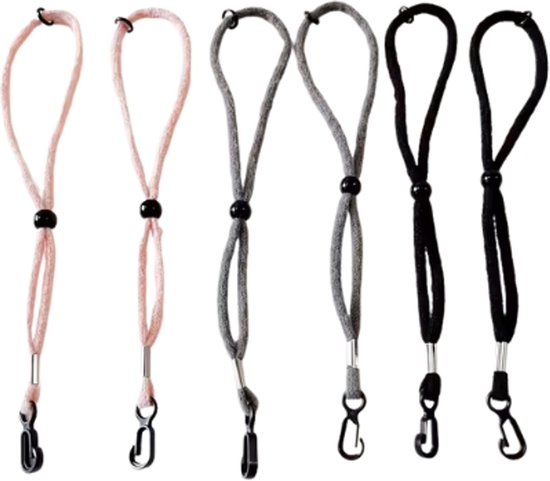 6 stuks Verstelbare Bandjes voor Skihandschoenen - Handschoenen - met polsbanden - Wintersport - Nooit Meer Handschoenen Kwijt - Universele