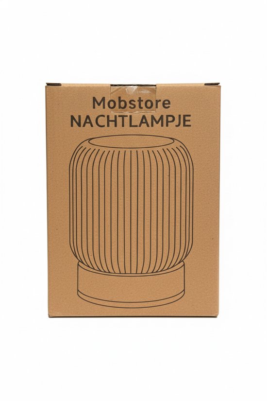 Nachtlampje - Oplaadbaar nachtlampje - Afstandsbediening - 13+ kleuren - Tijdfunctie - Wake-up Light - Sfeerlamp - Leeslamp - Tafellamp slaapkamer - Nachtlampje kinderen en volwassenen - Touch bediening - Dimbaar - Draadloos Nachtlampje Bamboe