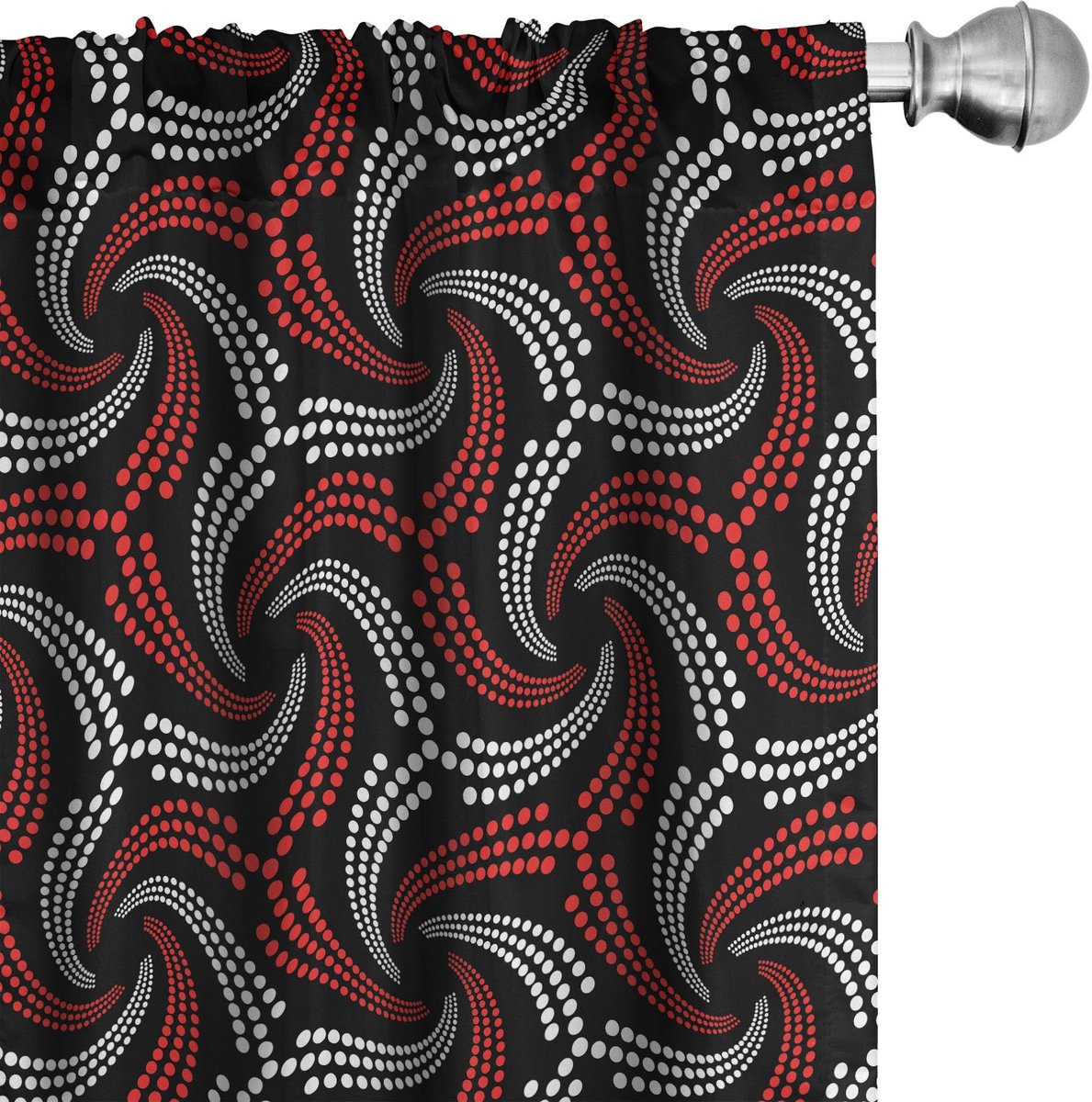 ABAKUHAUS Paneelgordijnen – 2x75x225 cm – microvezel, halfdonker Scarlet
