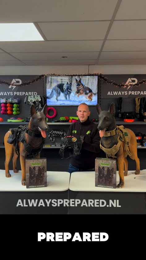 Always Prepared Pro Hondentuig Hondentuigje Anti Trek Tuig Hondenharnas Y Tuig Hond Oranje Maat M